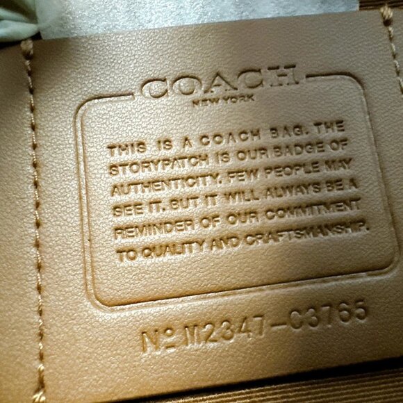 Coach C3765 Track Belt Bag In Signature Canvas IN Khaki Black - Picture 7 of 8
